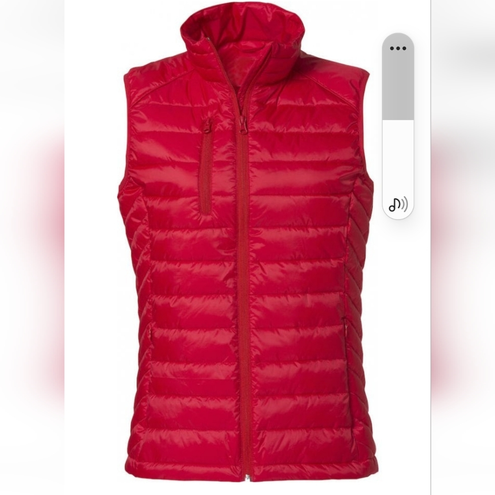 Clique Red Puffer Vest